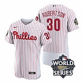 Phillies 30 David Robertson White Nike 2022 World Series Flexbase Jersey,baseball caps,new era cap wholesale,wholesale hats